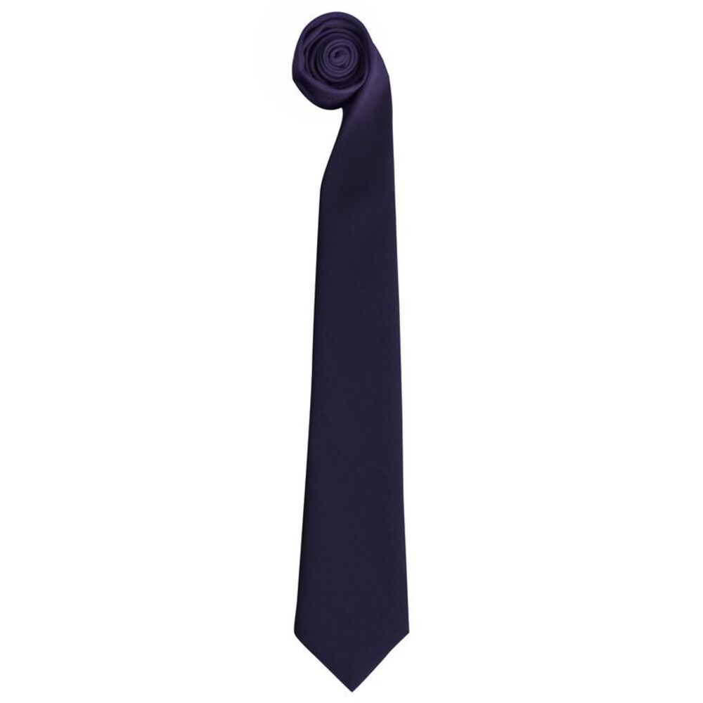Premier Tie - Men Plain Work Tie / Navy